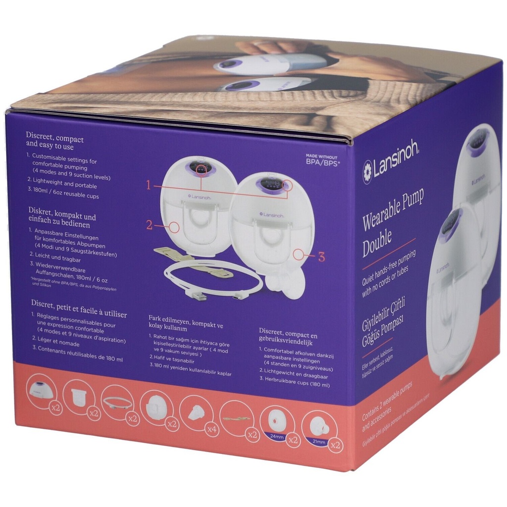 Lansinoh® Lansinoh Draadloze Kolf Dubbel 2 Geen Data